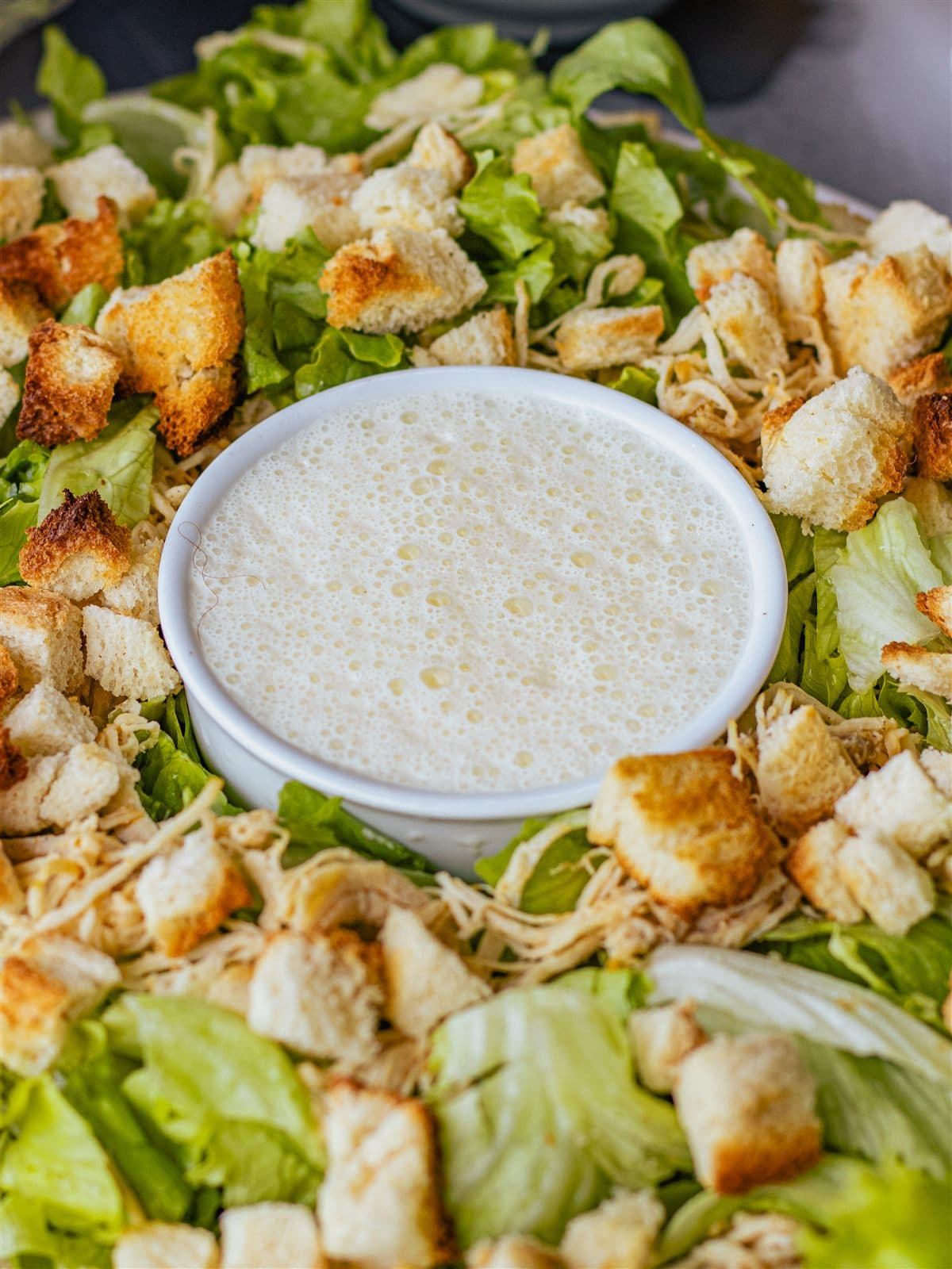 Salada com croutons